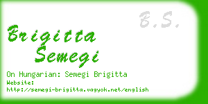 brigitta semegi business card